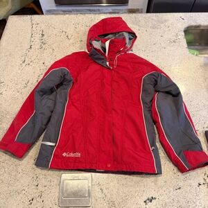 Columbia Women's Interchange Jacket Small Red Gray 3-in-1 Coat